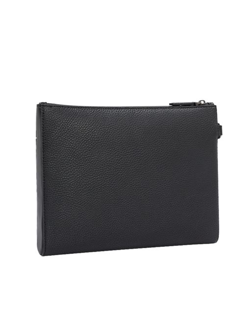 Pochette nera in poliuretano Tommy Hilfiger | AM0AM13529BDS